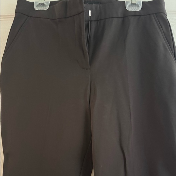 Banana Republic Elegant Dark Brown ankle Pants. Structured fabric. Size 10 - Picture 3 of 4